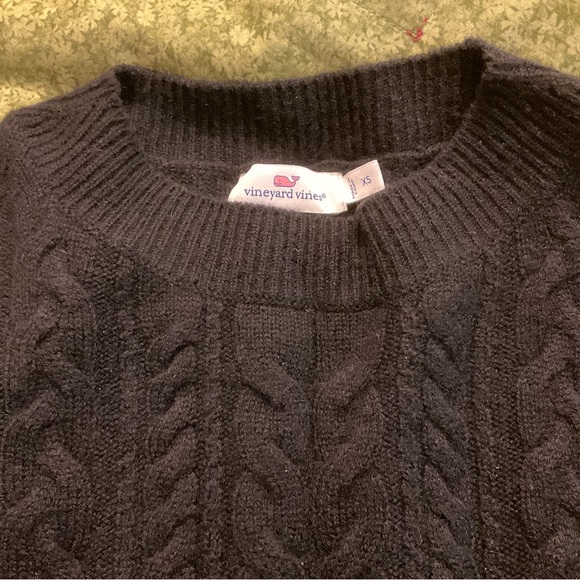 Vineyard Vines 100% Cashmere sweater, dark black, size XS - Picture 4 of 14